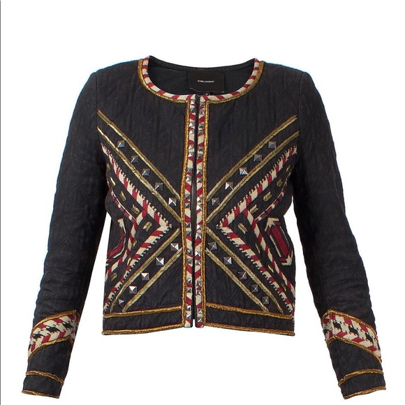 Isabel Marant Embroidered Box Jacket - Picture 2 of 12